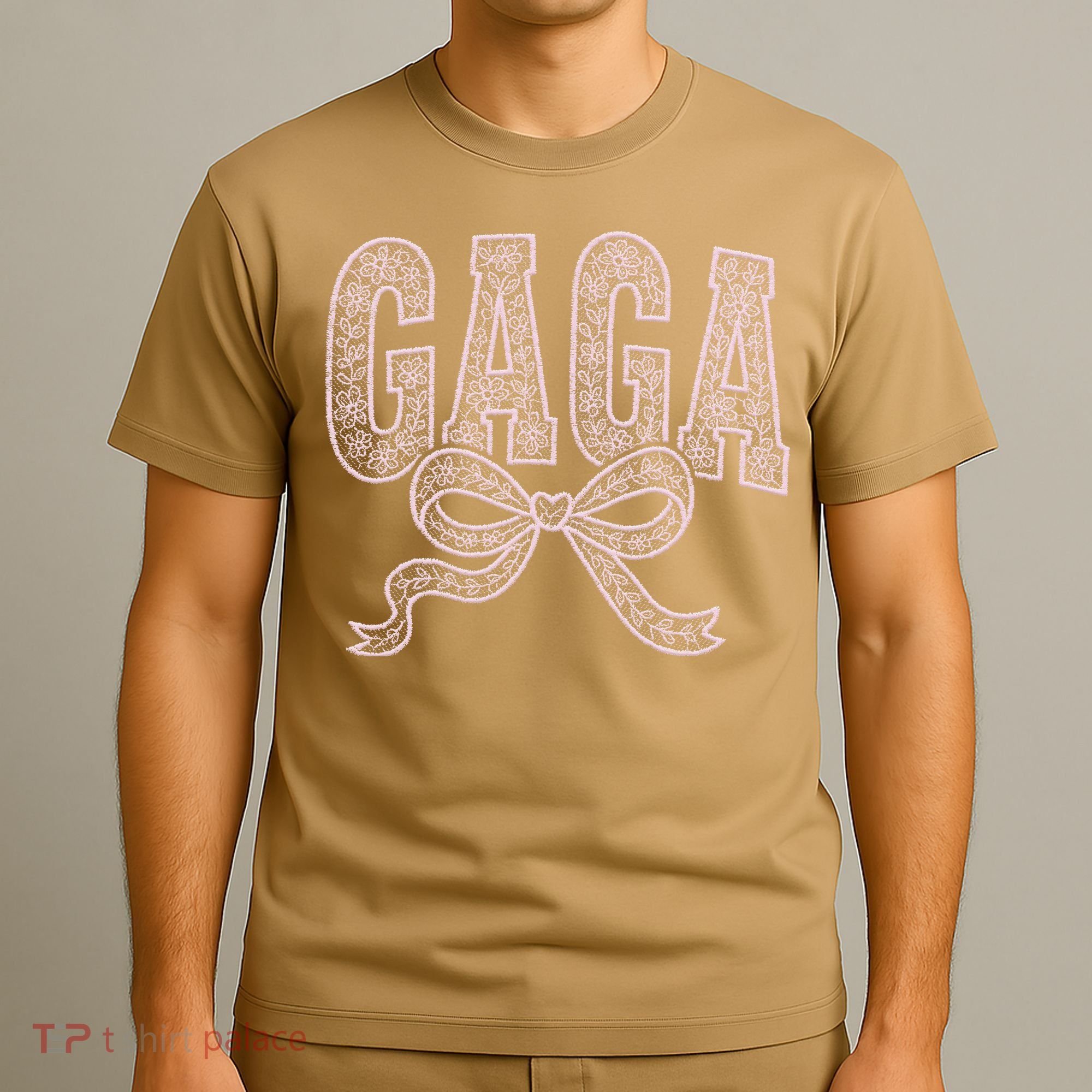 Grandma Blessed Nana Gigi Lace Coquette Mothers Day Gaga T-Shirt