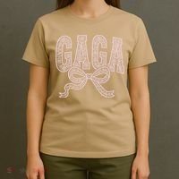 Grandma Blessed Nana Gigi Lace Coquette Mothers Day Gaga T-Shirt thumb 4