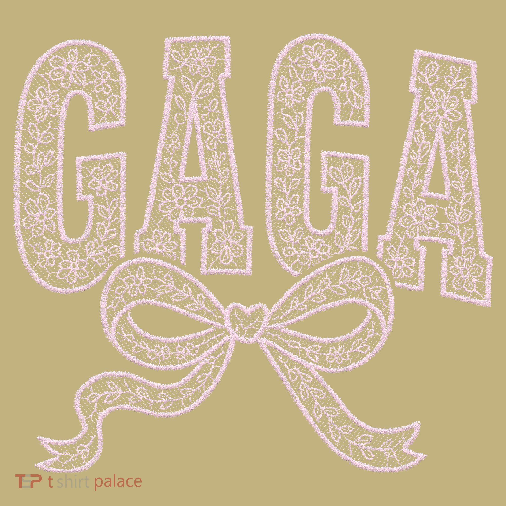 Grandma Blessed Nana Gigi Lace Coquette Mothers Day Gaga T-Shirt