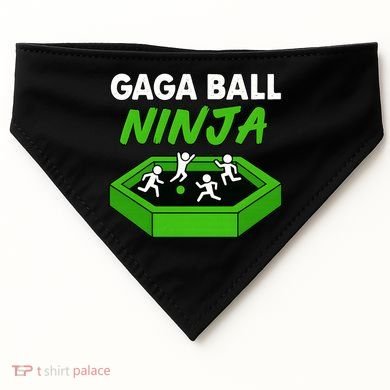 Gaga Ball Ninja Dodgebal USA-Made Doggie Bandana