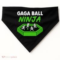 Gaga Ball Ninja Dodgebal USA-Made Doggie Bandana thumb 0