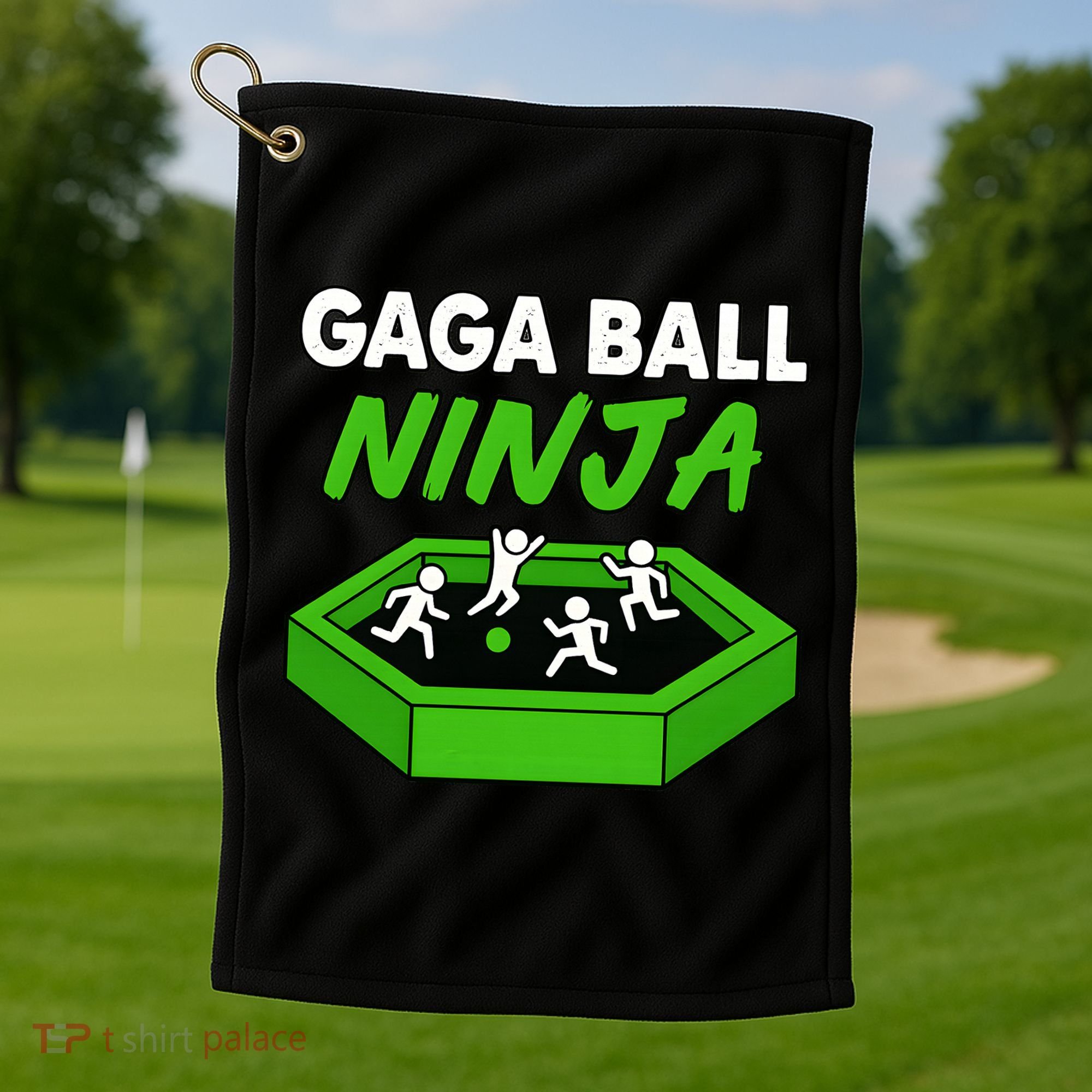Gaga Ball Ninja Dodgebal Golf Towel