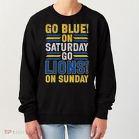 Go Blue On Saturday Go Lion On Sunday Women's Sweatshirt thumb 0