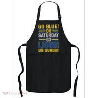 Go Blue On Saturday Go Lion On Sunday Apron thumb 0