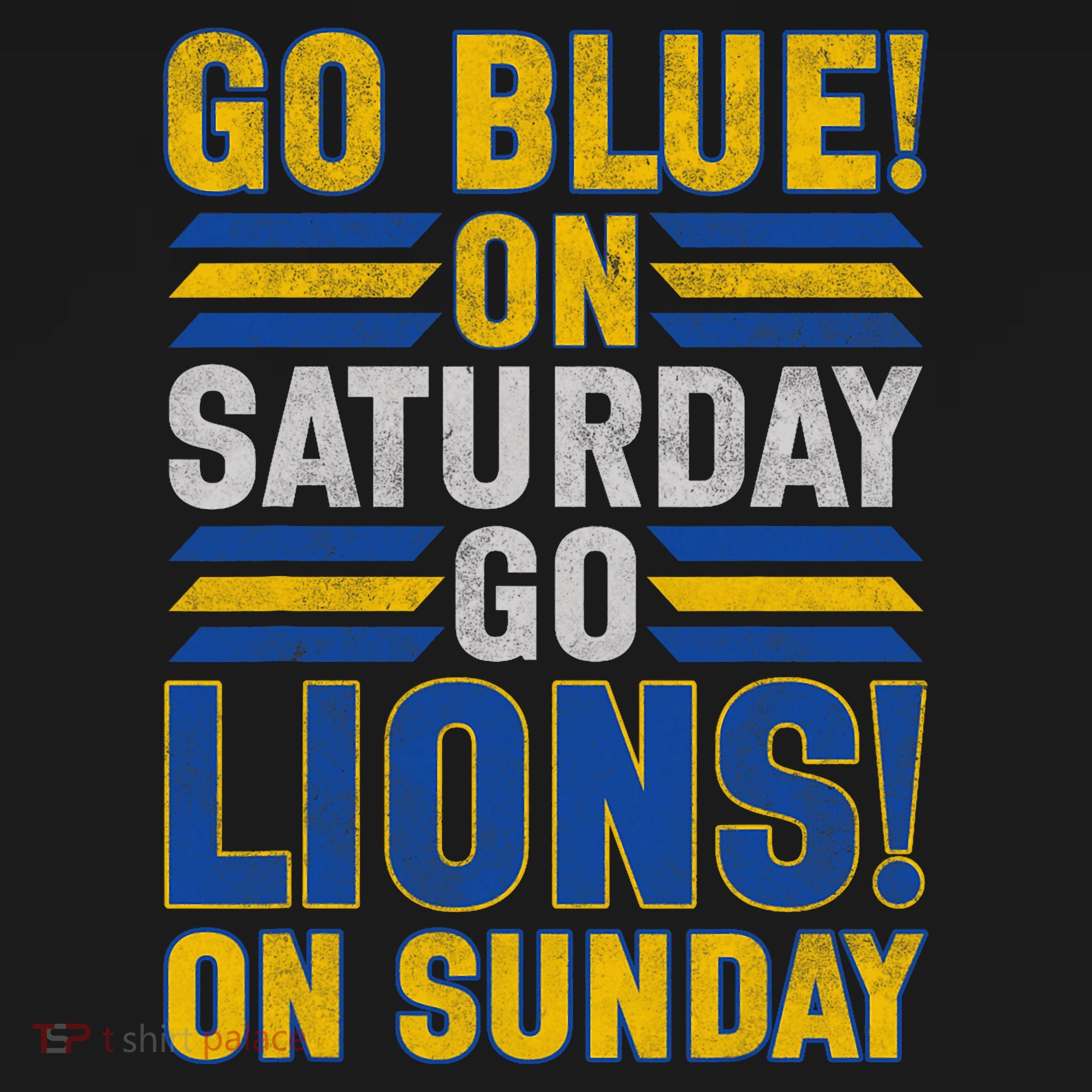 Go Blue On Saturday Go Lion On Sunday Mousepad