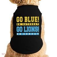 Go Blue On Saturday Go Lion On Sunday Doggie Tank thumb 0