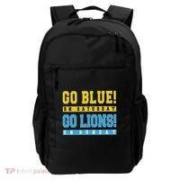 Go Blue On Saturday Go Lion On Sunday Backpack thumb 0
