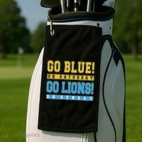 Go Blue On Saturday Go Lion On Sunday Golf Towel thumb 2