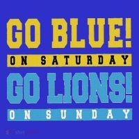 Go Blue On Saturday Go Lion On Sunday Women's Tank Top thumb 5