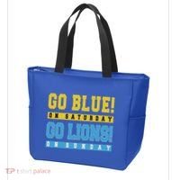 Go Blue On Saturday Go Lion On Sunday Tote Bag thumb 3