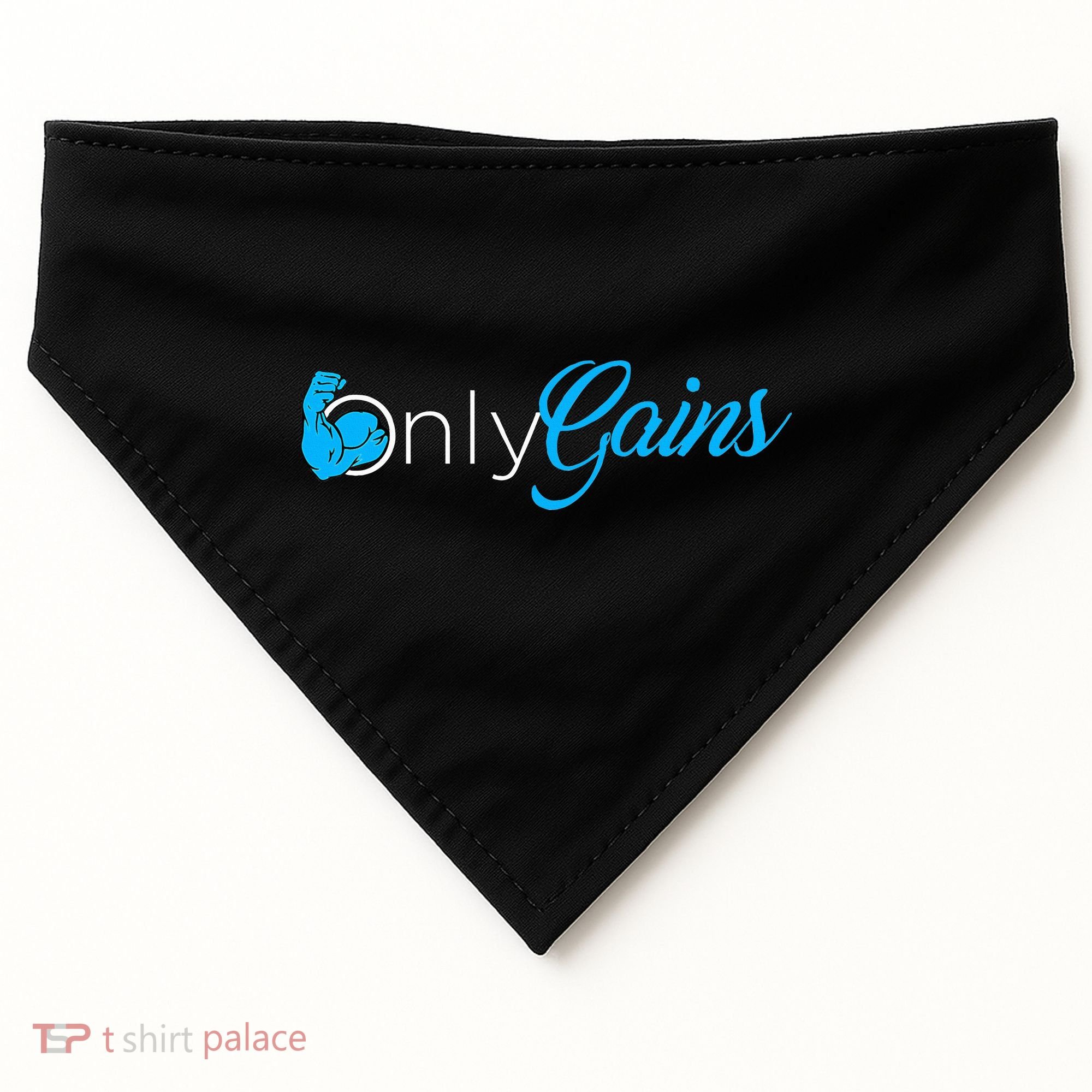 Gym Bodybuilder Only Gainz Only Gains USA-Made Doggie Bandana