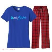 Gym Bodybuilder Only Gainz Only Gains Women's Flannel Pajama Set thumb 0