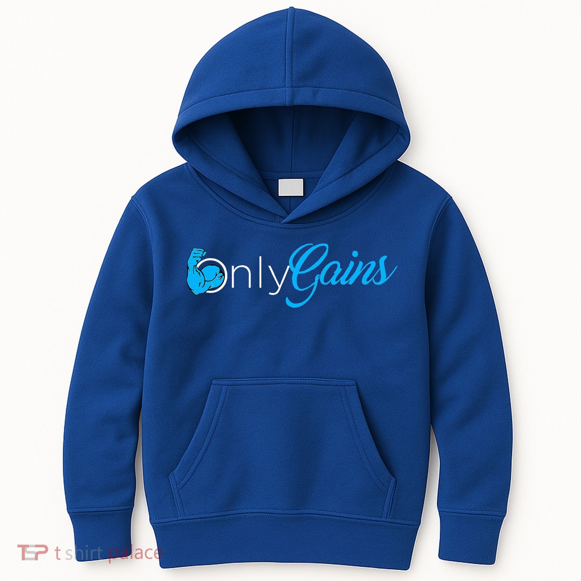 Gym Bodybuilder Only Gainz Only Gains Kids Hoodie