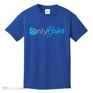Gym Bodybuilder Only Gainz Only Gains Kids T-Shirt