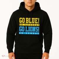 Go Blue! On Saturday Go Lions! On Sunday Football Fan Hoodie thumb 2