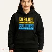 Go Blue! On Saturday Go Lions! On Sunday Football Fan Hoodie thumb 5