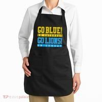 Go Blue! On Saturday Go Lions! On Sunday Football Fan Apron thumb 2