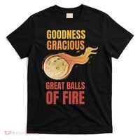 Great Balls Of Fire Funny Flaming Meteor Comet Asteroid T-Shirt thumb 0