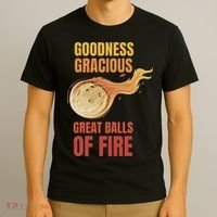Great Balls Of Fire Funny Flaming Meteor Comet Asteroid T-Shirt thumb 3