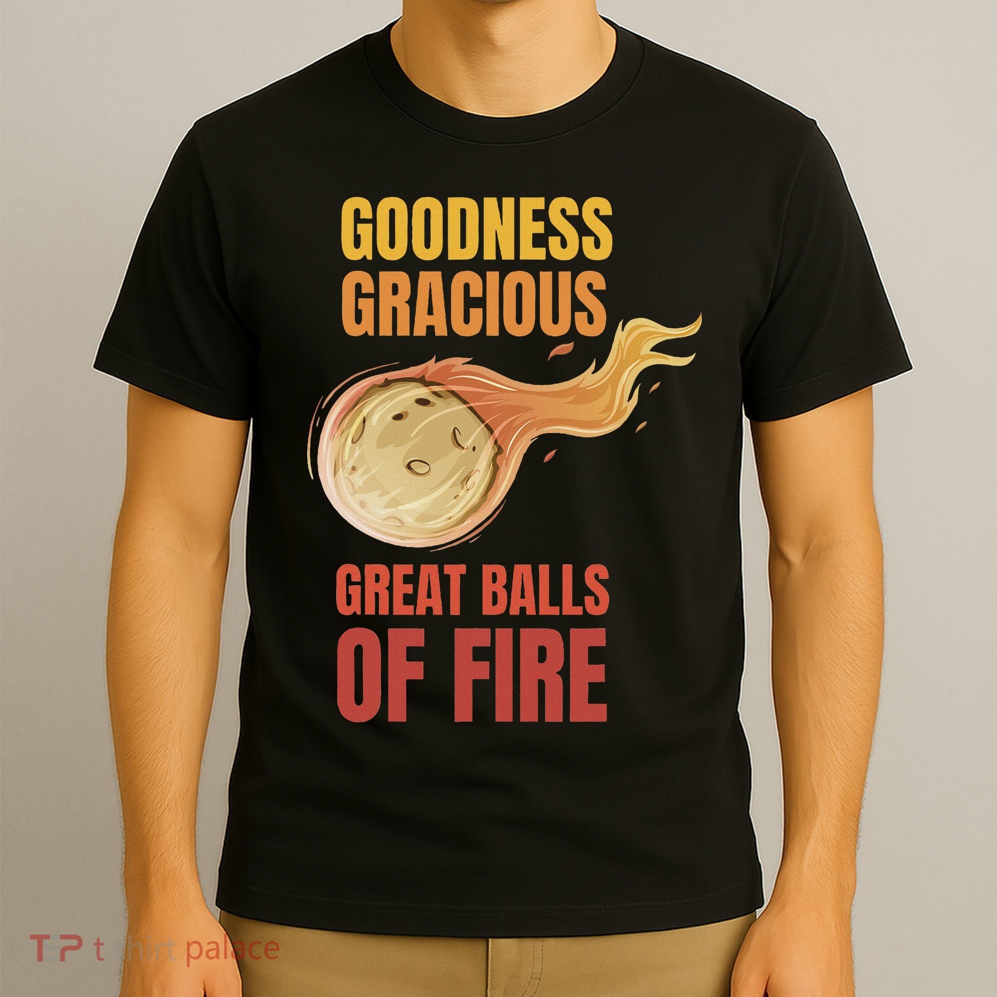 Great Balls Of Fire Funny Flaming Meteor Comet Asteroid T-Shirt