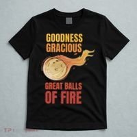 Great Balls Of Fire Funny Flaming Meteor Comet Asteroid T-Shirt thumb 5