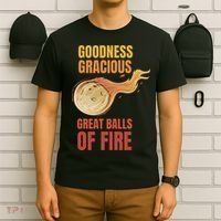 Great Balls Of Fire Funny Flaming Meteor Comet Asteroid T-Shirt thumb 6