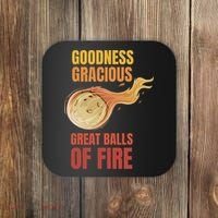 Great Balls Of Fire Funny Flaming Meteor Comet Asteroid Coaster thumb 0