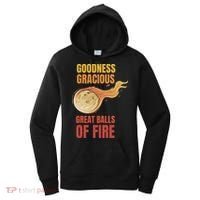 Great Balls Of Fire Funny Flaming Meteor Comet Asteroid Women's Hoodie thumb 0