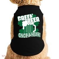 Green Beer Once A Year St Patrick's Day Doggie Tank thumb 0