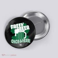 Green Beer Once A Year St Patrick's Day Button thumb 0