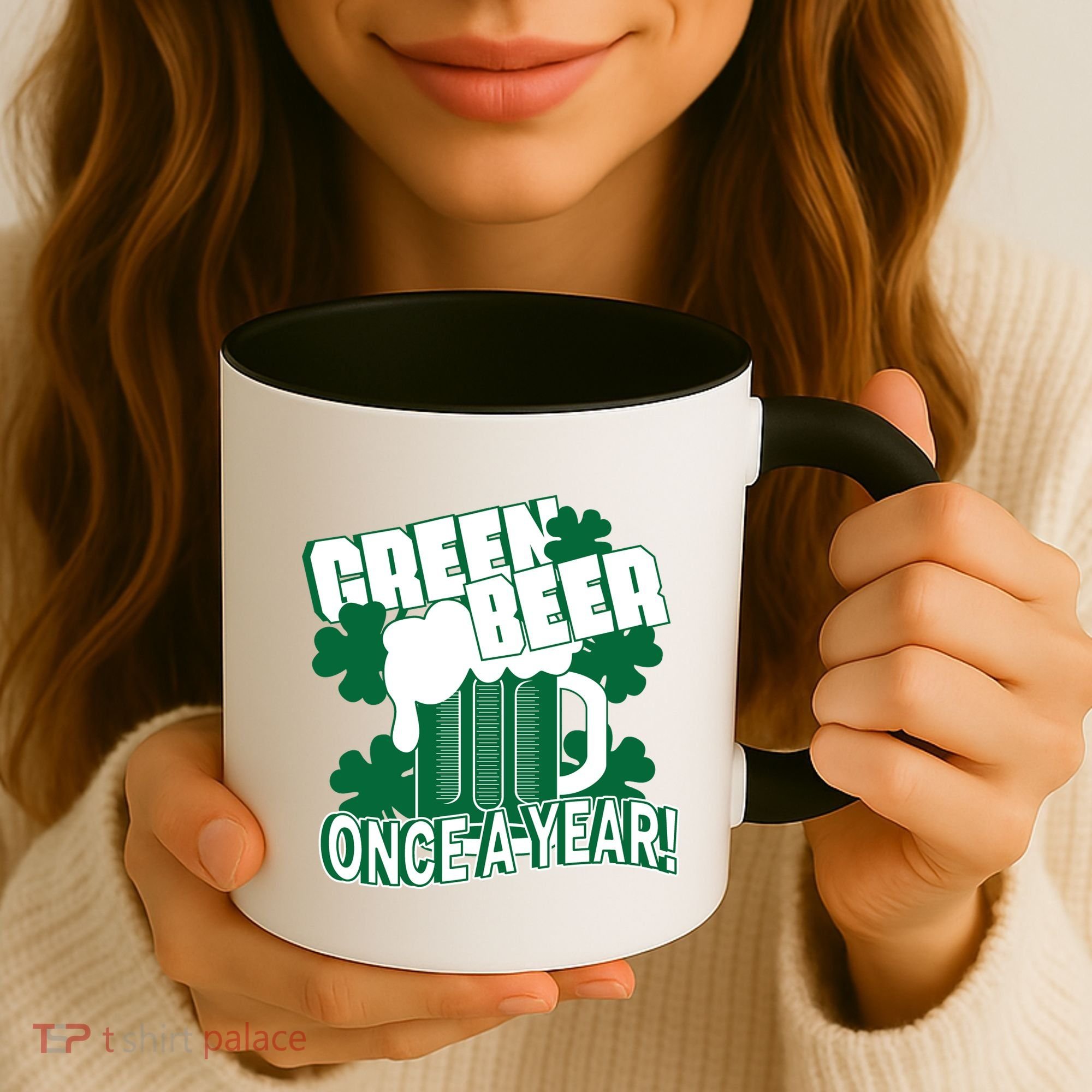 Green Beer Once A Year St Patrick's Day Coffee Mug