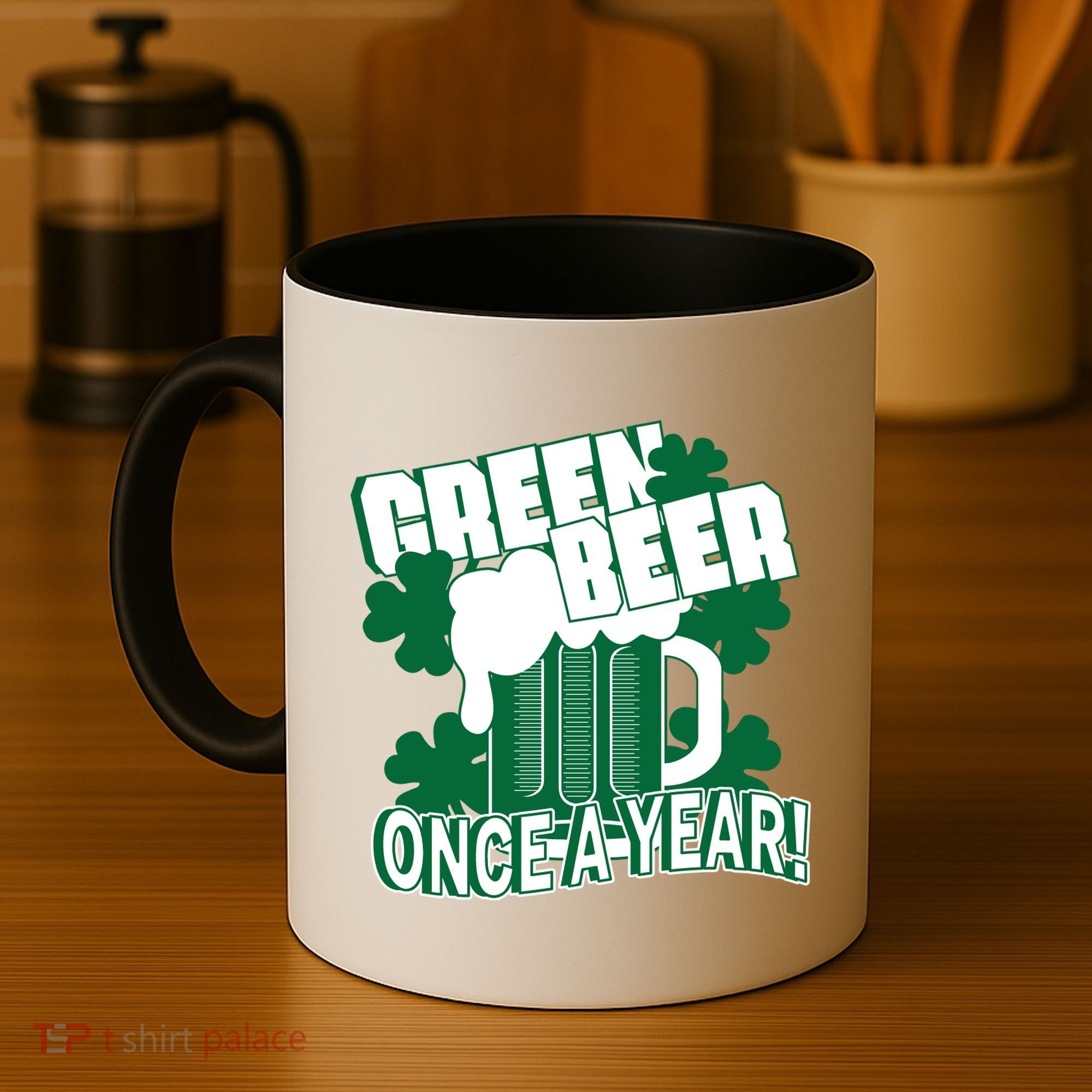 Green Beer Once A Year St Patrick's Day Coffee Mug