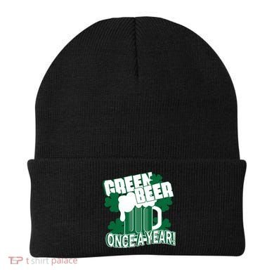Green Beer Once A Year St Patrick's Day Beanie