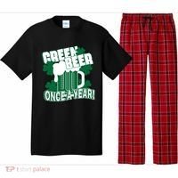 Green Beer Once A Year St Patrick's Day Pajama Set thumb 0