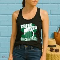 Green Beer Once A Year St Patrick's Day Women's Tank Top thumb 2
