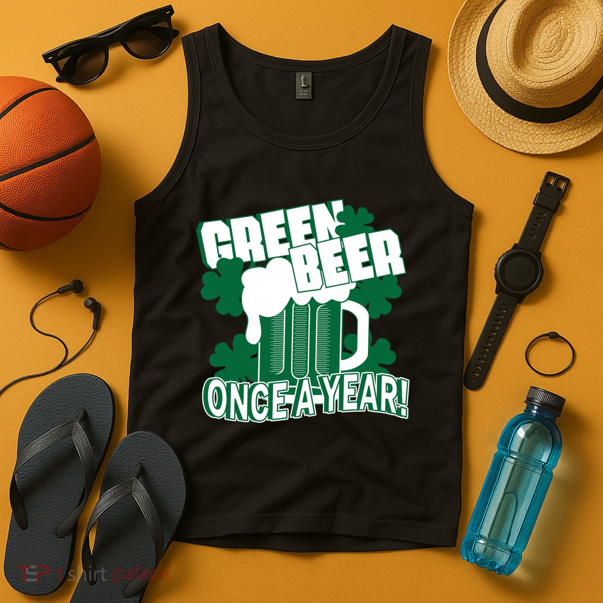 Green Beer Once A Year St Patrick's Day Tank Top