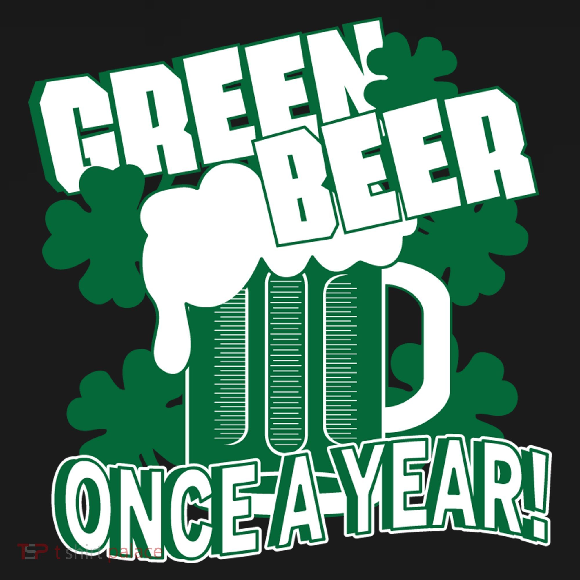 Green Beer Once A Year St Patrick's Day Visor
