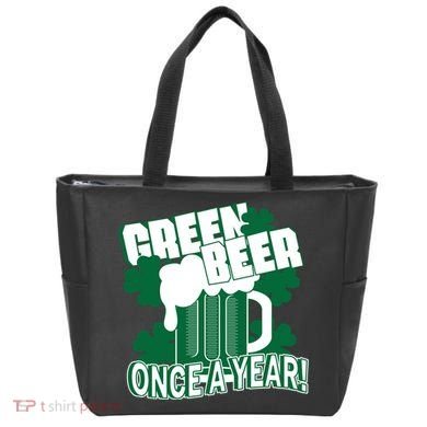 Green Beer Once A Year St Patrick's Day Tote Bag