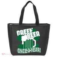 Green Beer Once A Year St Patrick's Day Tote Bag thumb 0