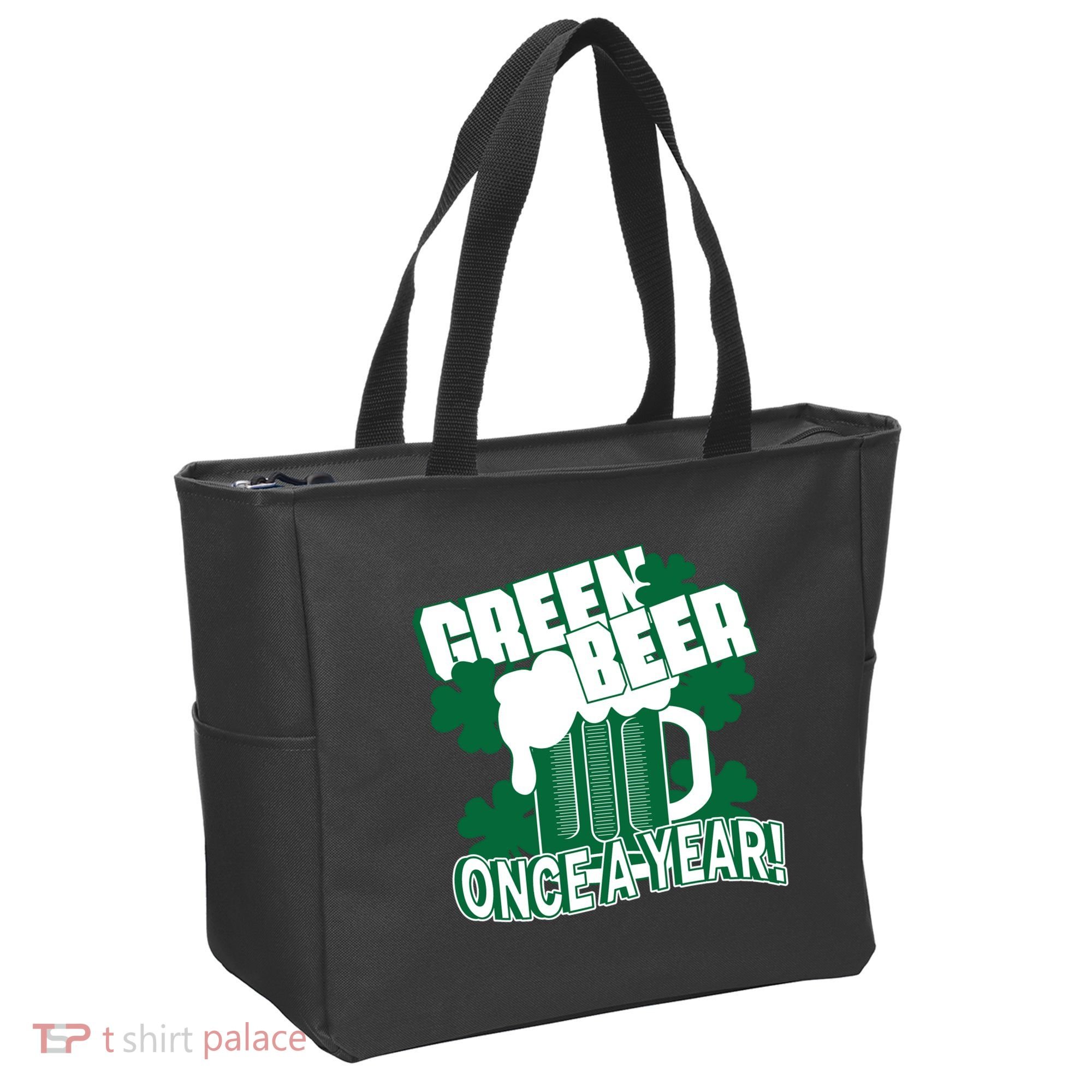 Green Beer Once A Year St Patrick's Day Tote Bag