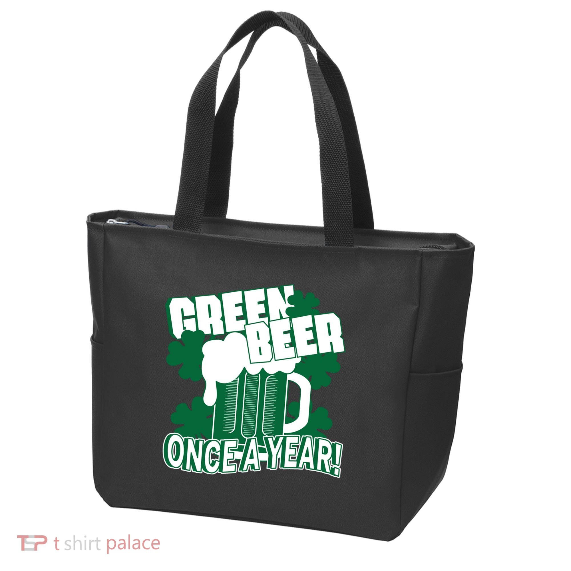 Green Beer Once A Year St Patrick's Day Tote Bag