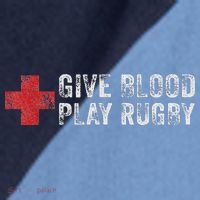 Give Blood Play Rugby Player Funny Rugger League Union Raglan Baseball Sleeve Shirt thumb 2