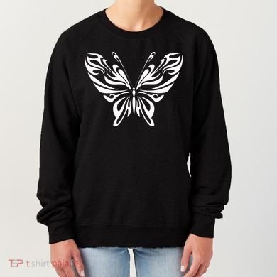 Grunge Butterfly Pattern Women's Sweatshirt