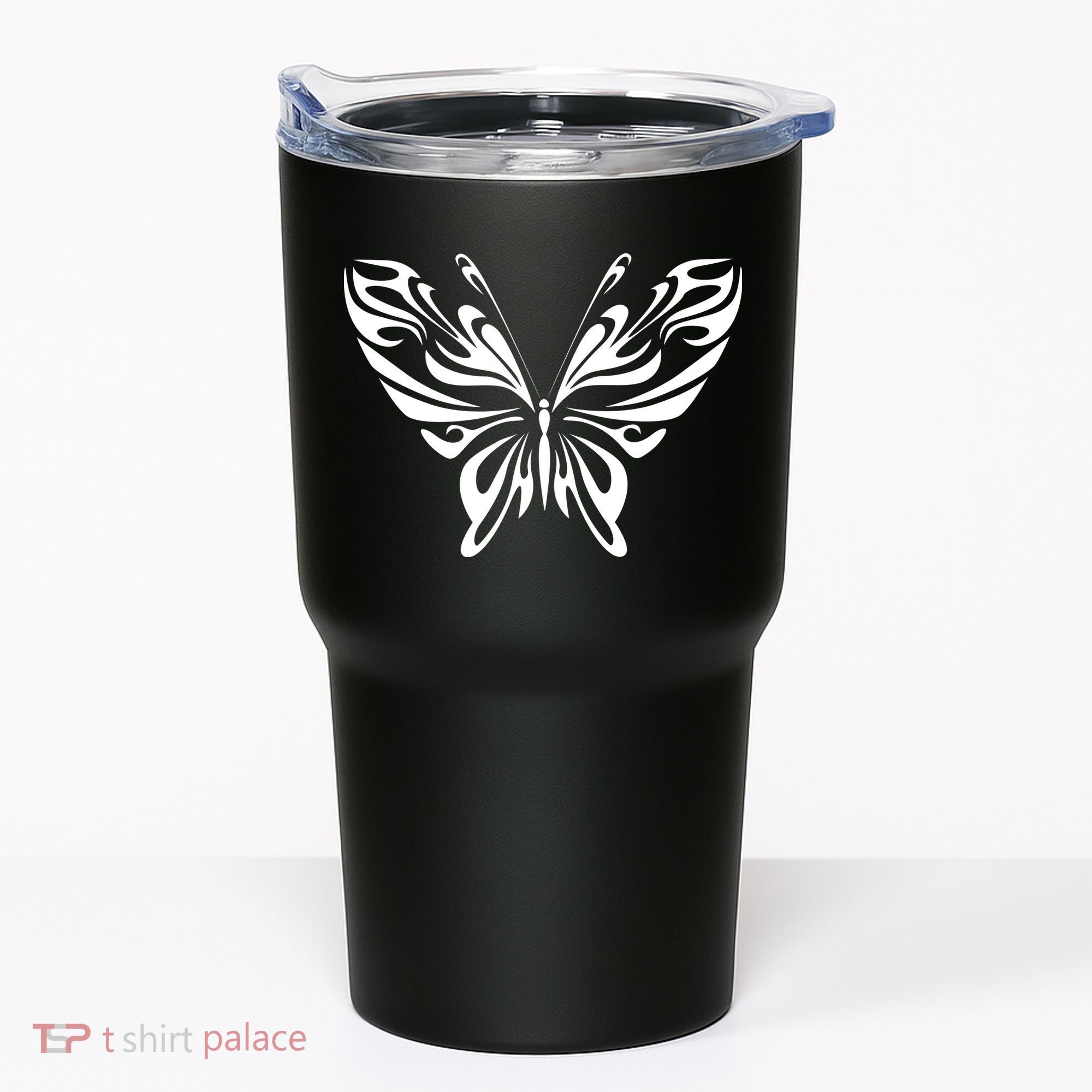 Grunge Butterfly Pattern Tumbler