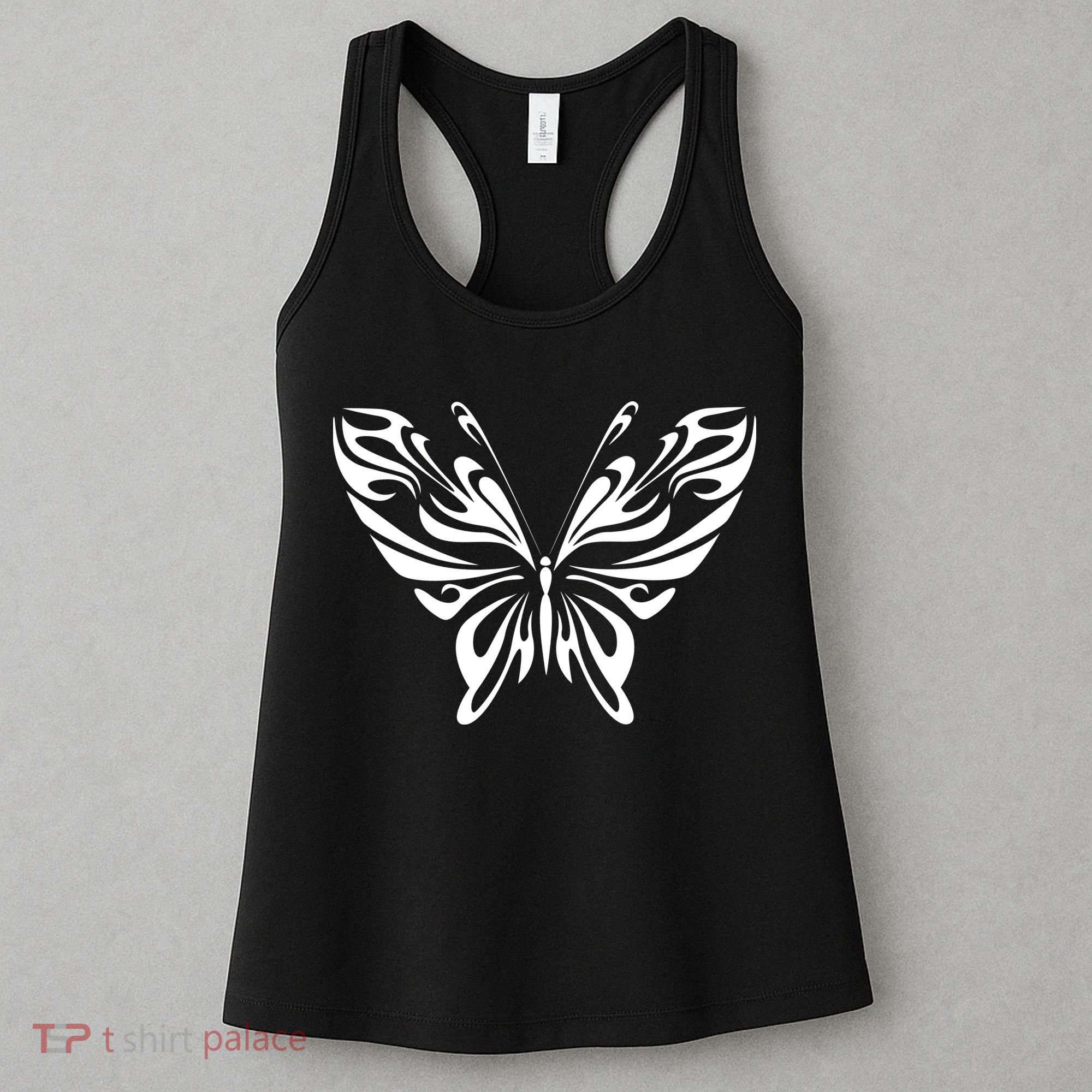 Grunge Butterfly Pattern Women's Tank Top