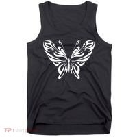 Grunge Butterfly Pattern Tank Top thumb 0