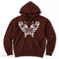 Grunge Butterfly Pattern Hoodie thumb 0