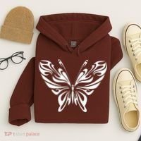 Grunge Butterfly Pattern Hoodie thumb 4