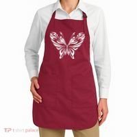 Grunge Butterfly Pattern Apron thumb 2