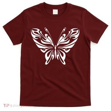 Grunge Butterfly Pattern T-Shirt